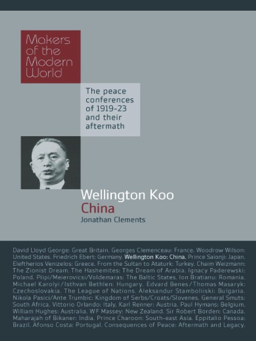 Title details for Wellington Koo by Jonathan Clements - Available